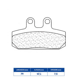 SET PASTIGLIE FRENO CL BRAKES 3020MSC
