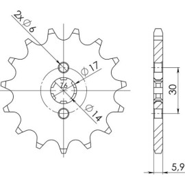 PIGNONE P420 - Z14 (DIS.24101)