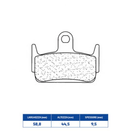 SET PASTIGLIE FRENO CL BRAKES 3041MSC