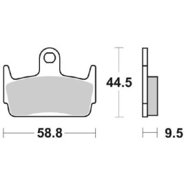 SET PASTIGLIE FRENO SBS 129HF
