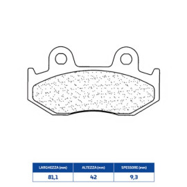 SET PASTIGLIE FRENO CL BRAKES 3073MSC