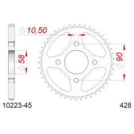 CORONA AFAM IN ACCIAIO P428 - Z45 (DIS.10201)
