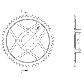 CORONA IN ACCIAIO P428 - Z42 (DIS.00021)