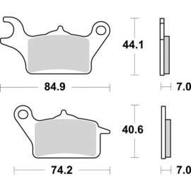 SET PASTIGLIE FRENO SBS 236HF
