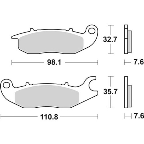 SET PASTIGLIE FRENO SBS 180HF