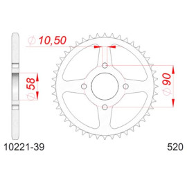CORONA AFAM IN ACCIAIO P520 - Z39 (DIS.10221)
