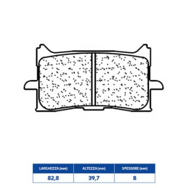 SET PASTIGLIE FRENO CL BRAKES 1245XBK5