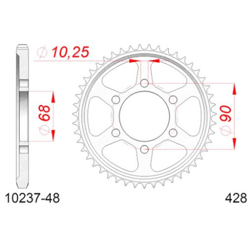 CORONA AFAM IN ACCIAIO P428 - Z48 (DIS.10237)
