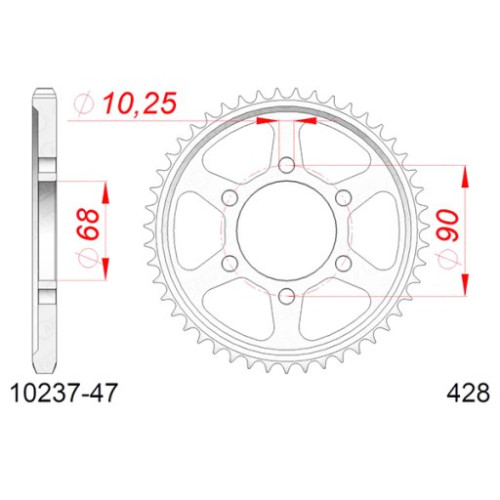 CORONA AFAM IN ACCIAIO P428 - Z47 (DIS.10237)