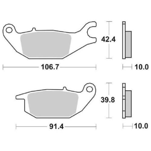 SET PASTIGLIE FRENO SBS 784HF