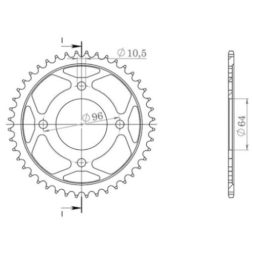 CORONA IN ACCIAIO P428 - Z44 (DIS.10231)