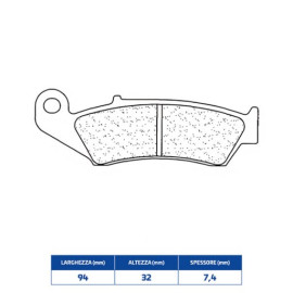 SET PASTIGLIE FRENO CL BRAKES 2302MX10