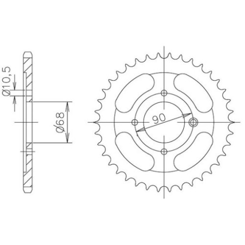 CORONA IN ACCIAIO P428 - Z53 (DIS.00014)