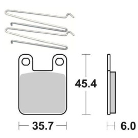 SET PASTIGLIE FRENO SBS 188HF