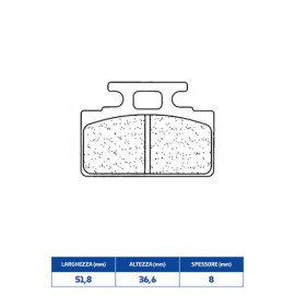 SET PASTIGLIE FRENO CL BRAKES 2287RX3