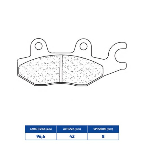 CL Brakes PASTIGLIA FRENO ANTERIORE SX