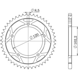 CORONA IN ACCIAIO P420 - Z47 (DIS.35104)