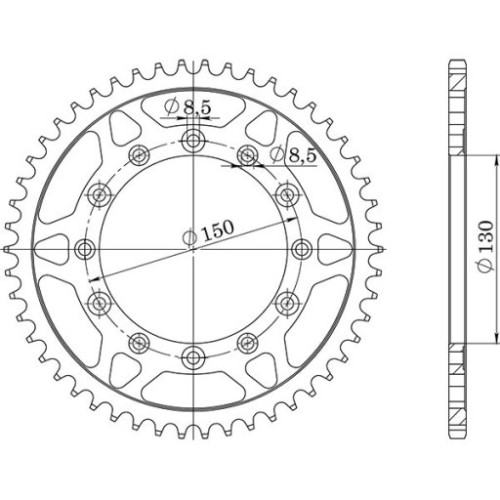 CORONA IN ACCIAIO P520 - Z44 (DIS.10304)