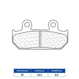 SET PASTIGLIE FRENO CL BRAKES 2252RX3
