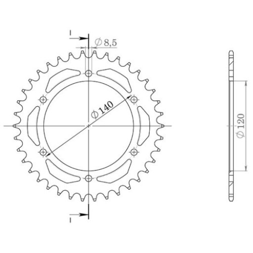 CORONA IN ACCIAIO P520 - Z38 (DIS.10311)
