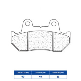 SET PASTIGLIE FRENO CL BRAKES 2289RX3