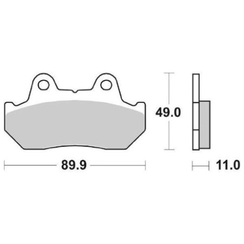 SET PASTIGLIE FRENO SBS 542HF