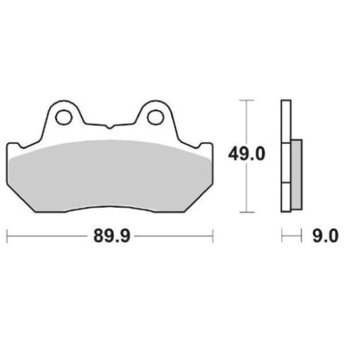 SET PASTIGLIE FRENO SBS 127HF