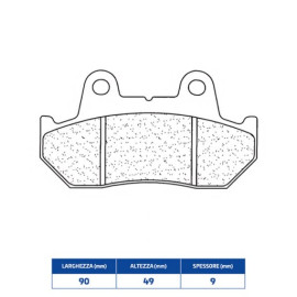 SET PASTIGLIE FRENO CL BRAKES 2382S4