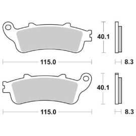 SET PASTIGLIE FRENO SBS 156MS