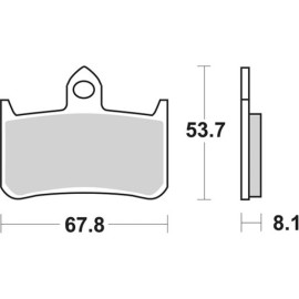 SET PASTIGLIE FRENO SBS 622DCC