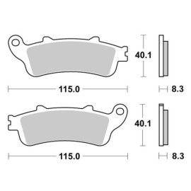 SET PASTIGLIE FRENO SBS 156HM