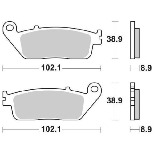 SET PASTIGLIE FRENO SBS 184MS