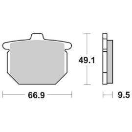 SET PASTIGLIE FRENO SBS 517HF