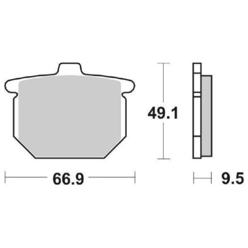 SET PASTIGLIE FRENO SBS 517HF