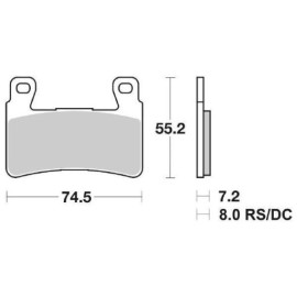 SET PASTIGLIE FRENO SBS 734DC
