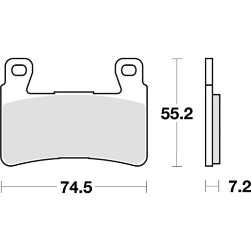 SET PASTIGLIE FRENO SBS 734RST
