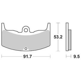 SET PASTIGLIE FRENO SBS 571HF