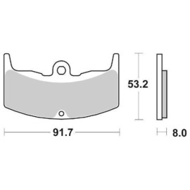 SET PASTIGLIE FRENO SBS 552HF