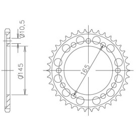 CORONA IN ACCIAIO P525 - Z45 (DIS.00016)