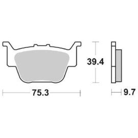 SET PASTIGLIE FRENO SBS 813RSI
