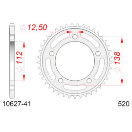 CORONA AFAM IN ACCIAIO P520 - Z41 (DIS.00008)