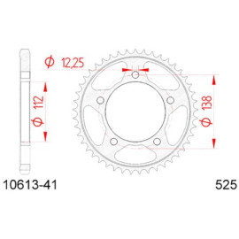 CORONA AFAM IN ACCIAIO P525 - Z41 (DIS.10613)