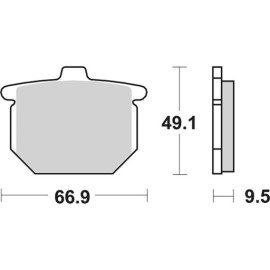 SET PASTIGLIE FRENO SBS 517DCC