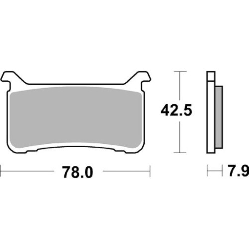 SET PASTIGLIE FRENO SBS 947DS-1