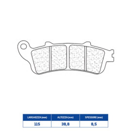 SET PASTIGLIE FRENO CL BRAKES 2602RX3
