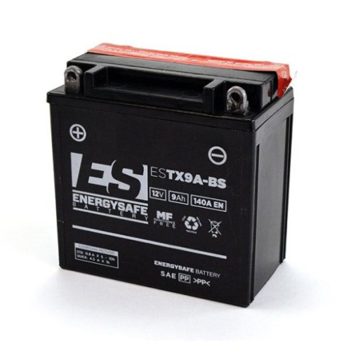 BATTERIA ENERGYSAFE ESTX9A-BS 12V-9AH (SIGILLATA CON ACIDO A CORREDO)