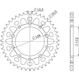 CORONA IN ACCIAIO P520 - Z43 (DIS.10509)