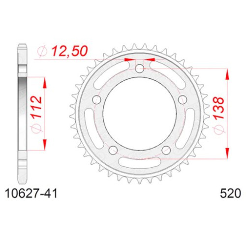 CORONA AFAM IN ACCIAIO P520 - Z41 (DIS.10509)