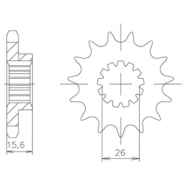 PIGNONE P525 - Z16 (DIS.00525)
