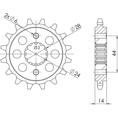 PIGNONE P525 - Z17 (DIS.20614)